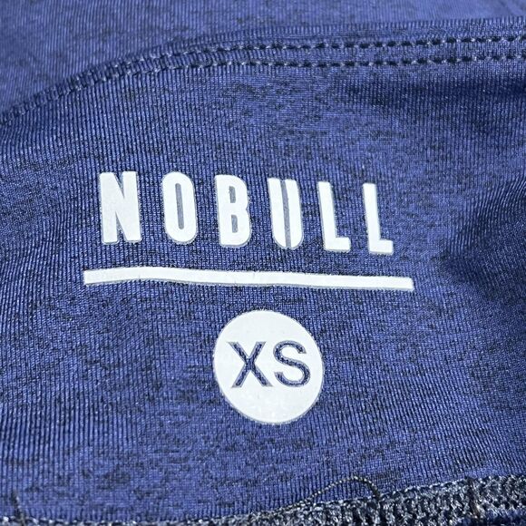 NOBULL Shorts Womens XS Navy Blue Just The Works High Rise Compression Made USA - Picture 5 of 12